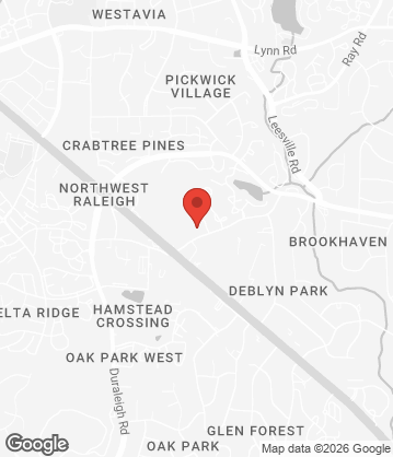 Map of Raleigh - 4112 Pleasant Valley Rd,  Raleigh, NC, 27612, US